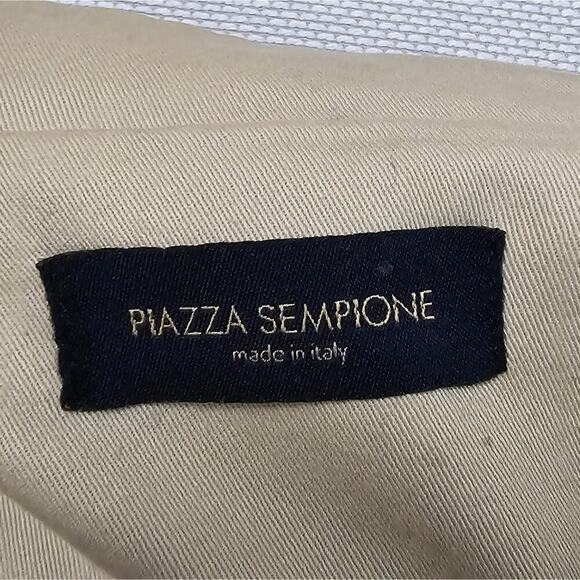 Piazza Sempione Women's Tan Utility Stand Collard Jacket Sz IT48 (826) - Picture 9 of 10